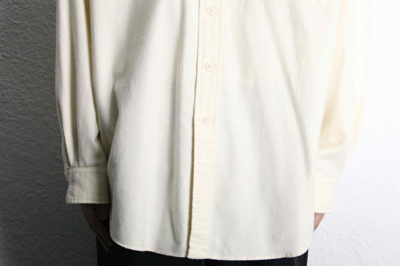 "Polo by RL" ivory flannel workstyle shirt