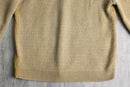 60’s knit × suede switch design V-neck knit