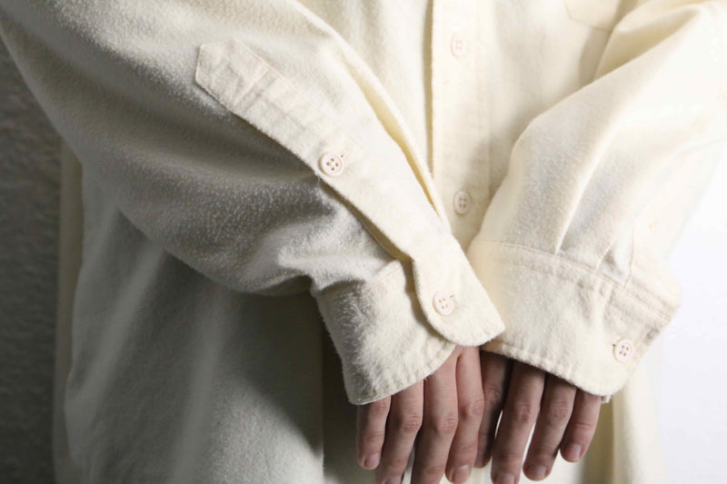 "Polo by RL" ivory flannel workstyle shirt