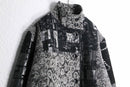 1980-90s mulch textile patchwork jacquard coat