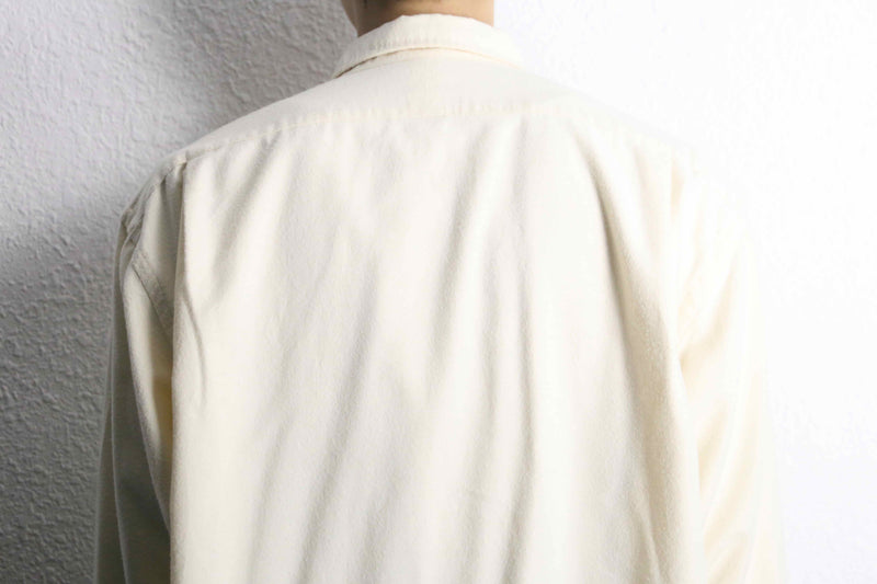 "Polo by RL" ivory flannel workstyle shirt