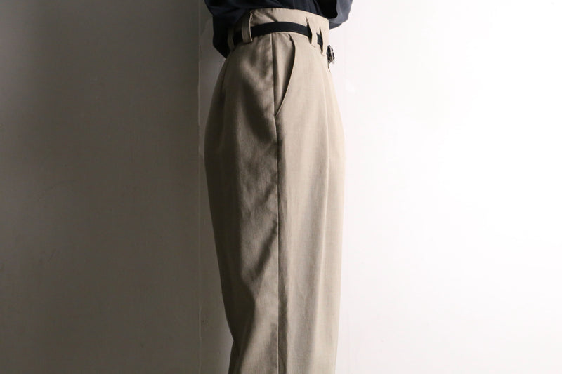 light beige tapered easy slacks