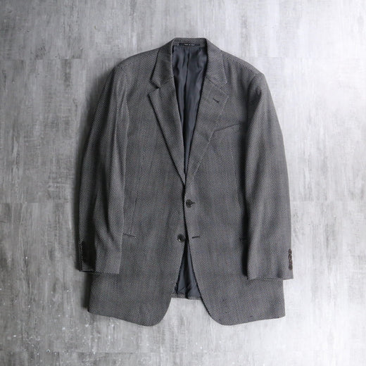 “ARMANI COLLEZIONI” gray wool single tailored jacket