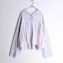 ''Re:make'' random striped shirt hoodie