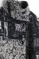 1980-90s mulch textile patchwork jacquard coat