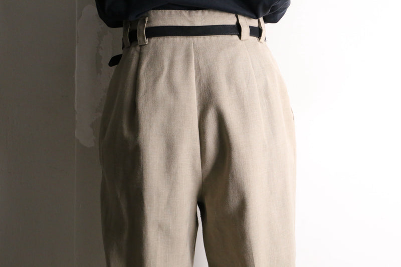 light beige tapered easy slacks