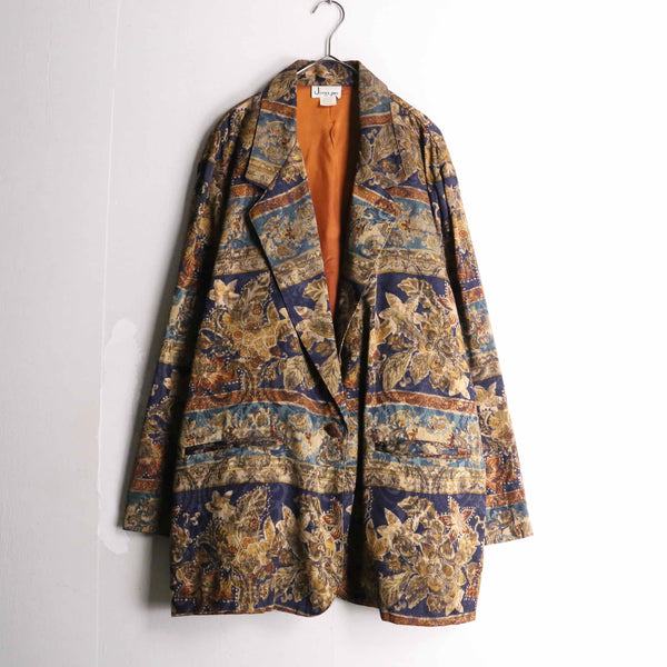 total pattern loose easy tailored jacket