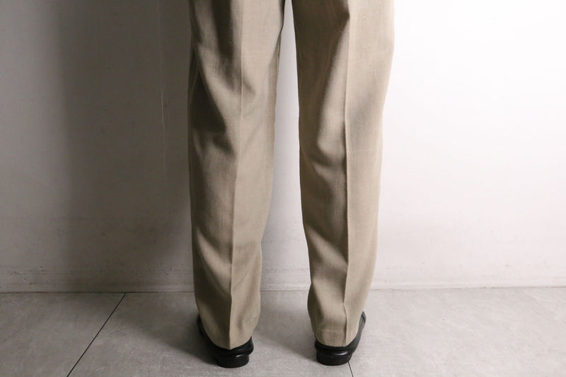 light beige tapered easy slacks