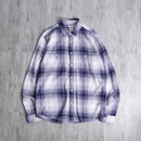“GAP” purple base ombre check flannel shirt