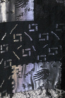 1980-90s mulch textile patchwork jacquard coat