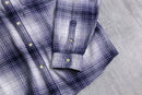 “GAP” purple base ombre check flannel shirt
