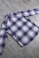 “GAP” purple base ombre check flannel shirt