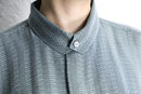 design collar jacquard stripe shirt