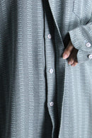 design collar jacquard stripe shirt