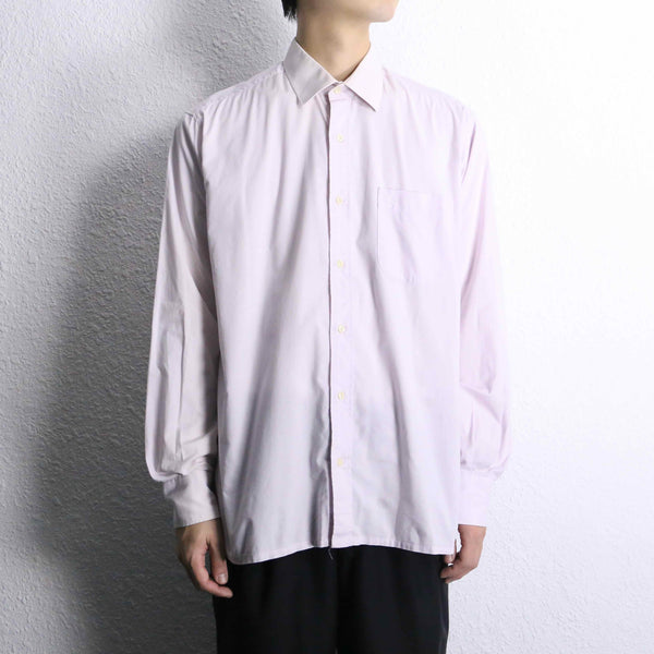 "Yves Saint Laurent" lavender cotton dress shirt