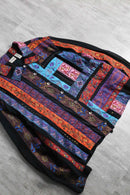 "chico's" embroidered sequin patchwork jacket