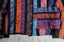 "chico's" embroidered sequin patchwork jacket