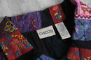 "chico's" embroidered sequin patchwork jacket
