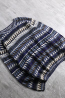 1990s geometric pattern acryl sweater