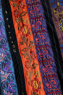 "chico's" embroidered sequin patchwork jacket