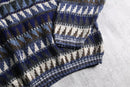 1990s geometric pattern acryl sweater