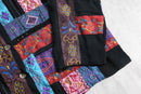 "chico's" embroidered sequin patchwork jacket