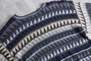 1990s geometric pattern acryl sweater