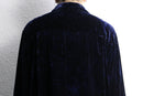 damask velour open collar shirt