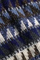 1990s geometric pattern acryl sweater