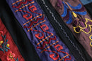 "chico's" embroidered sequin patchwork jacket