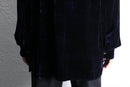 damask velour open collar shirt
