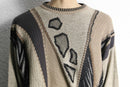 animal pattern like piping design knit