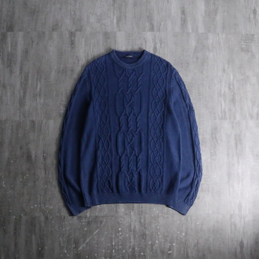 1990-00s SAINT JAMES cable cotton knit