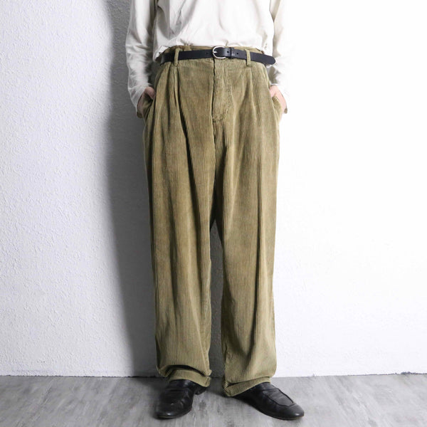 “OLD GAP” khaki corduroy wide pants