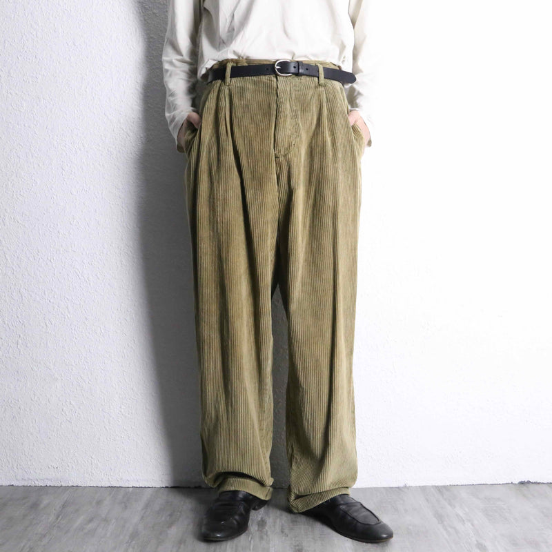 “OLD GAP” khaki corduroy wide pants