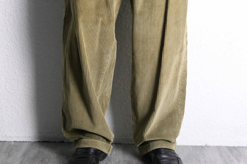 “OLD GAP” khaki corduroy wide pants