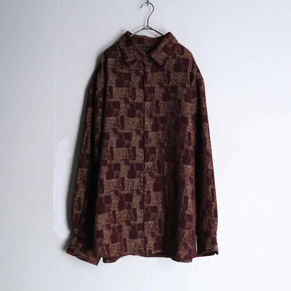 red × gold total pattern shirt