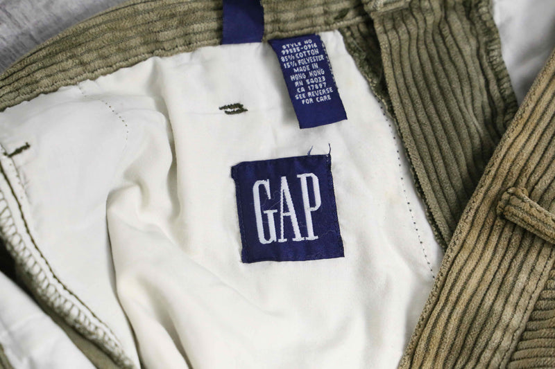 “OLD GAP” khaki corduroy wide pants