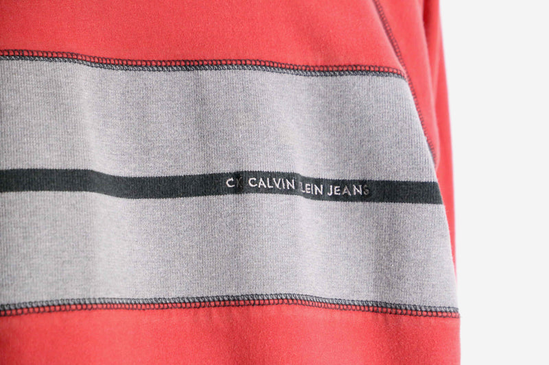 "Calvin Klein" rib less cotton sweat