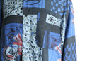 “GOOUCH” abstract patchwork linen shirt