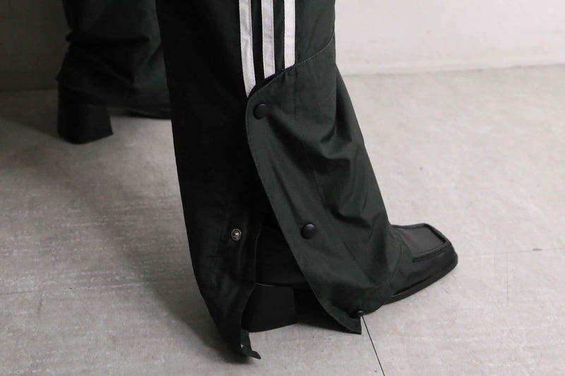 "adidas"black button detail track pants