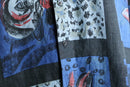 “GOOUCH” abstract patchwork linen shirt