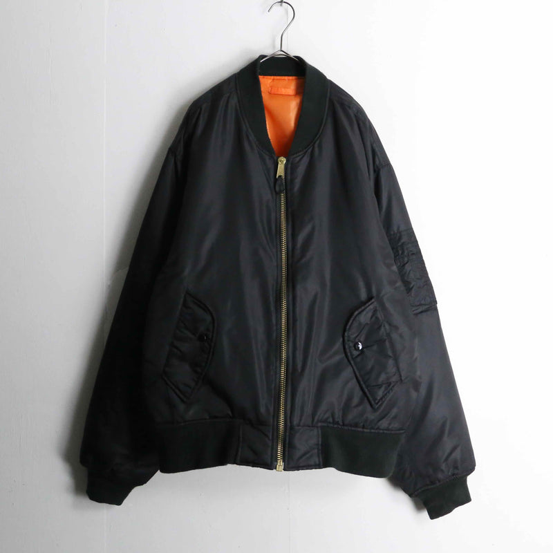 black&orange reversible MA-1 jacket