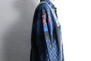 “GOOUCH” abstract patchwork linen shirt