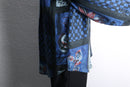 “GOOUCH” abstract patchwork linen shirt