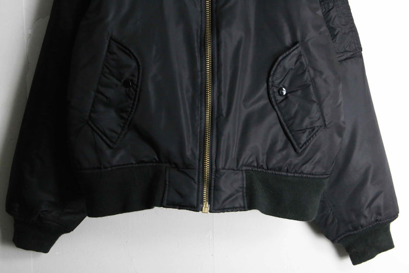 black&orange reversible MA-1 jacket