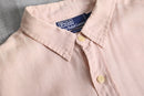“Polo Ralph Lauren” soft pink linen L/S shirt