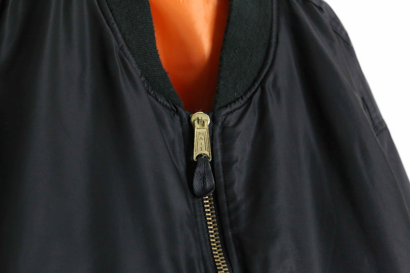 black&orange reversible MA-1 jacket