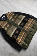 90s White stag emb switching jacket