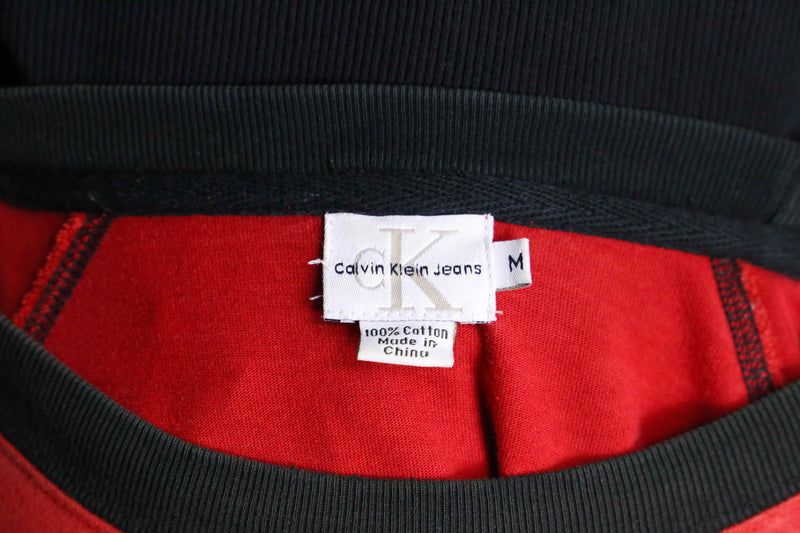 "Calvin Klein" rib less cotton sweat